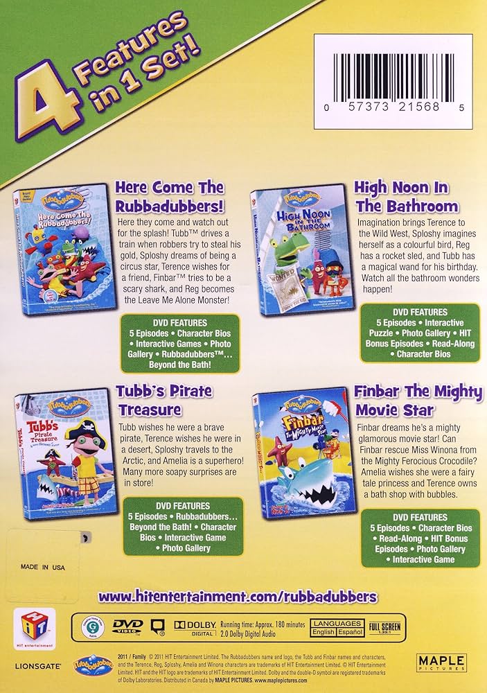 Amazon.co.jp: Rubbadubbers 4-Movie Collection (Here Come the